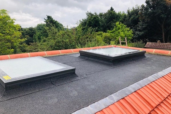 ECO+ Rooflights on flat roof extension